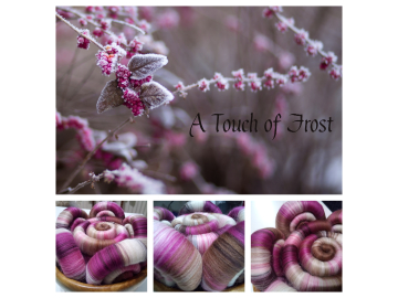 A Touch of Frost rolags - 100g A Touch of Frost rolags - 100g