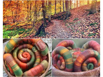 Ballaglass Beauty rolags - 100g