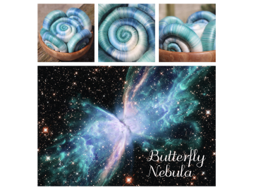 Butterfly Nebula rolags - 100g