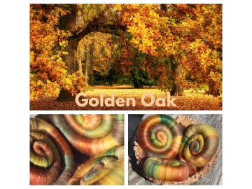 Golden Oak Rolags - 100g