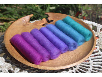 Peacock Feathers Gradient batt set