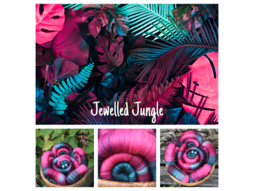 Jewelled Jungle rolags -100g