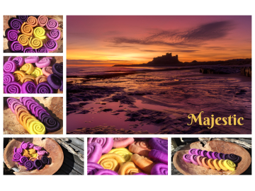 Majestic Rolag set - 110g Majestic Rolag set - 110g