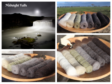 Midnight Falls Gradient Batt Set - 100g