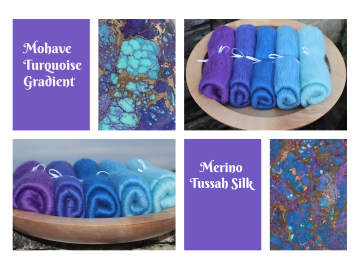 Mohave Turquoise Gradient Batt Set