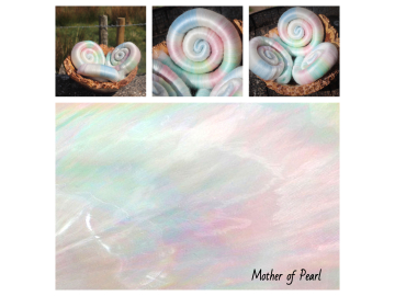 Mother of Pearl rolags - 100g