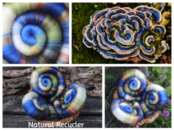 Natural recycler rolags - 100g Natural recycler rolags - 100g