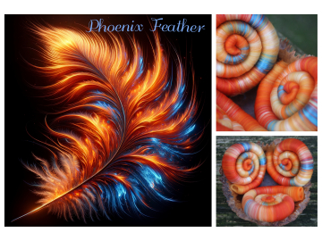 Phoenix Feather rolags - 100g