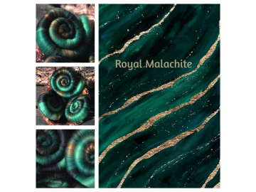 Royal Malachite rolags - 100g Royal Malachite rolags - 100g
