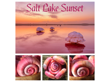 Salt Lake Sunset rolags - 100g