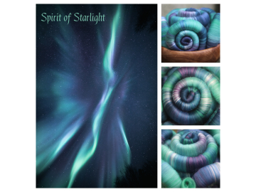Spirit of Starlight rolags - 100g Spirit of Starlight rolags - 100g