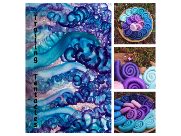 Trailing Tentacles gradient rolag set - 130g Trailing Tentacles gradient rolag set - 130g