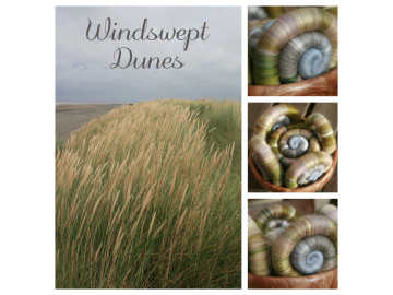 Windswept Dunes rolags - 100g Windswept Dunes rolags - 100g