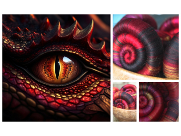 Wyvern rolags - 100g Wyvern rolags - 100g