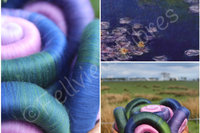 Monet's Lily Pond Gradient Rolags - 100g