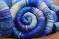 PHAT FIBER - February 2016 - Crystal Ice Cave Rolags / Punis - 100g