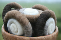 4 Shades of Shetland Rolags / Punis - 100g