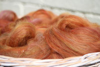 Autumn Blaze - Handpulled roving nests - 100g