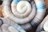 Snow Leopard rolags - 100g