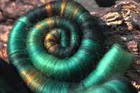 Royal Malachite rolags - 100g