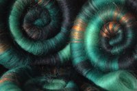 Royal Malachite rolags - 100g