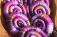 Abstract Amethyst rolags - 100g