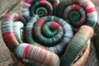 Christmas Wreath Rolags / Punis - 100g