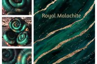 Royal Malachite rolags - 100g