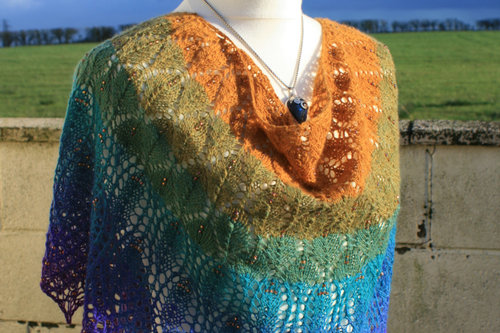 Royal Peacock Feathers XL Gradient Batt Set - 150g