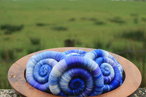 PHAT FIBER - February 2016 - Crystal Ice Cave Rolags / Punis - 100g