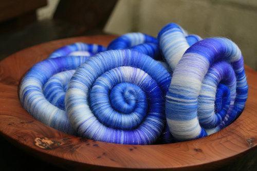 PHAT FIBER - February 2016 - Crystal Ice Cave Rolags / Punis - 100g