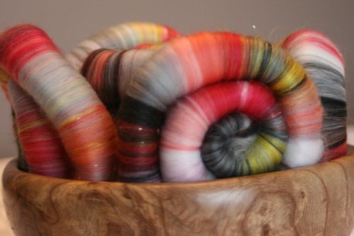 Burning Embers Rolags / Punis - 100g