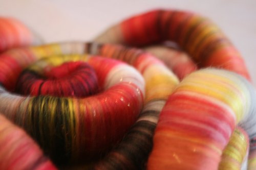 Burning Embers Rolags / Punis - 100g