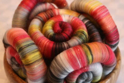 Burning Embers Rolags / Punis - 100g