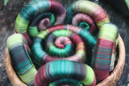 Wild Night Rolags - 100g