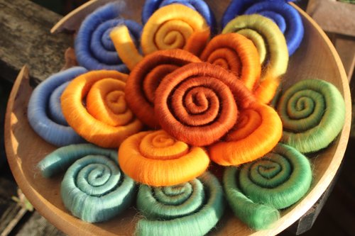 Venice Sunset Gradient rolag set- 110g