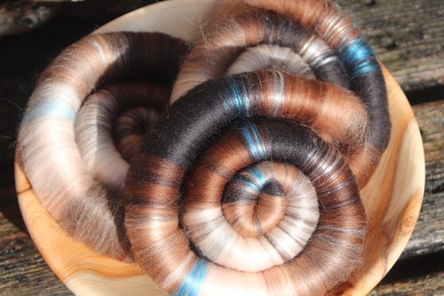 Ole Blue Eyes rolags - 100g