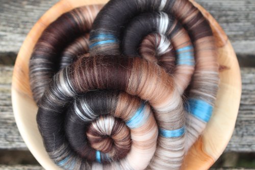 Ole Blue Eyes rolags - 100g