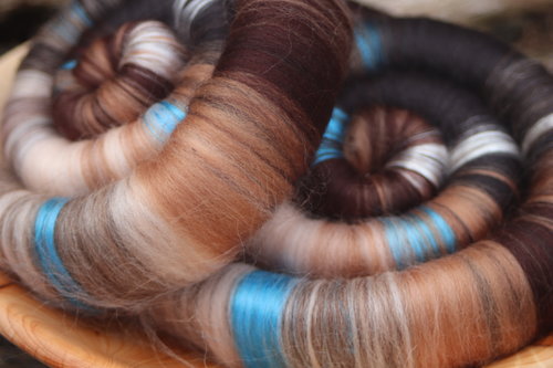 Ole Blue Eyes rolags - 100g