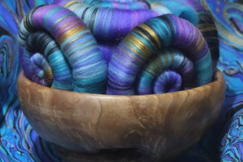 Swirls and Eddies rolags - 100g