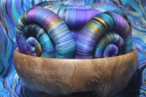 Swirls and Eddies rolags - 100g