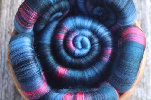 Black Shuck rolags - 100g