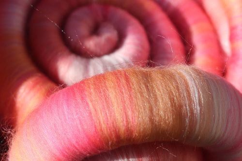 Salt Lake Sunset rolags - 100g