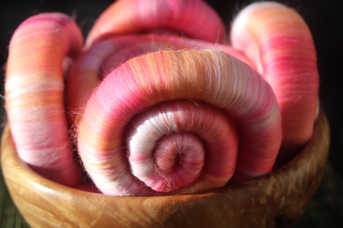 Salt Lake Sunset rolags - 100g