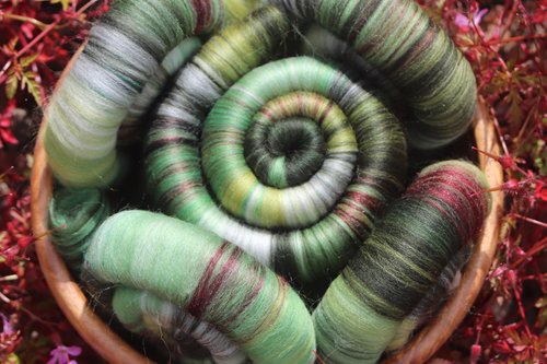 Mossy Frog rolags - 100g