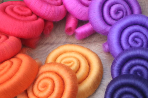 Draco Vulcanis - 110g gradient rolag set