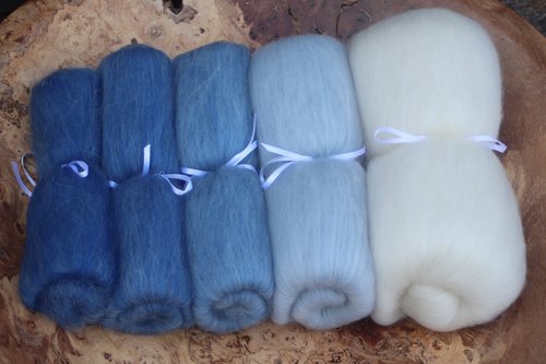 Azure Tit - Fibonacci Gradient set 130g