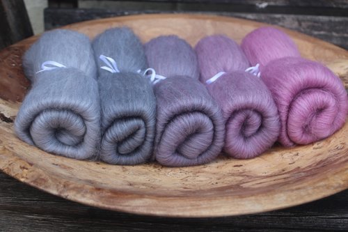 Wood Pigeon Gradient Batt Set