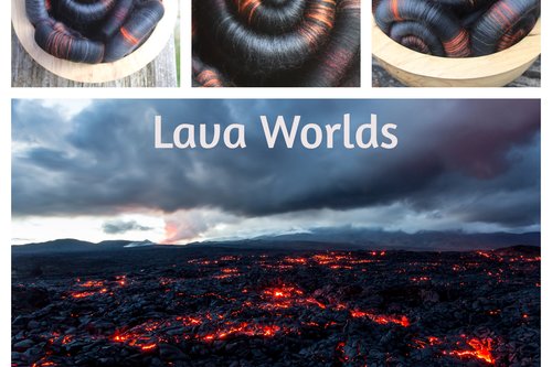 Lava Worlds rolags - 100g