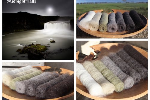 Midnight Falls Gradient Batt Set - 100g